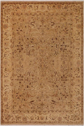 handmade Traditional Kafkaz Taupe Beige Hand Knotted RECTANGLE 100% WOOL area rug 9 x 12